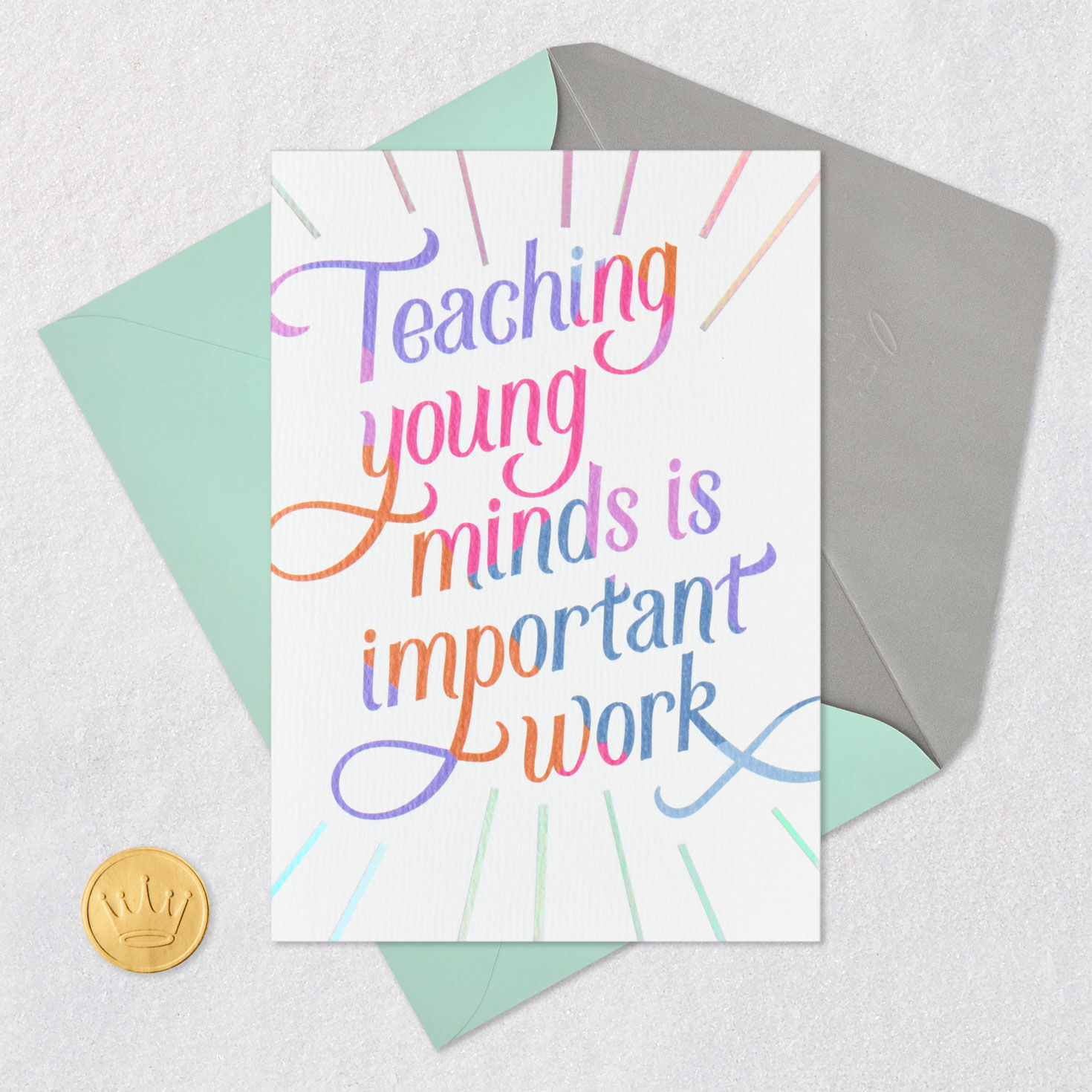 Important Work Thank-You Card for Teachers, , large image number 5
