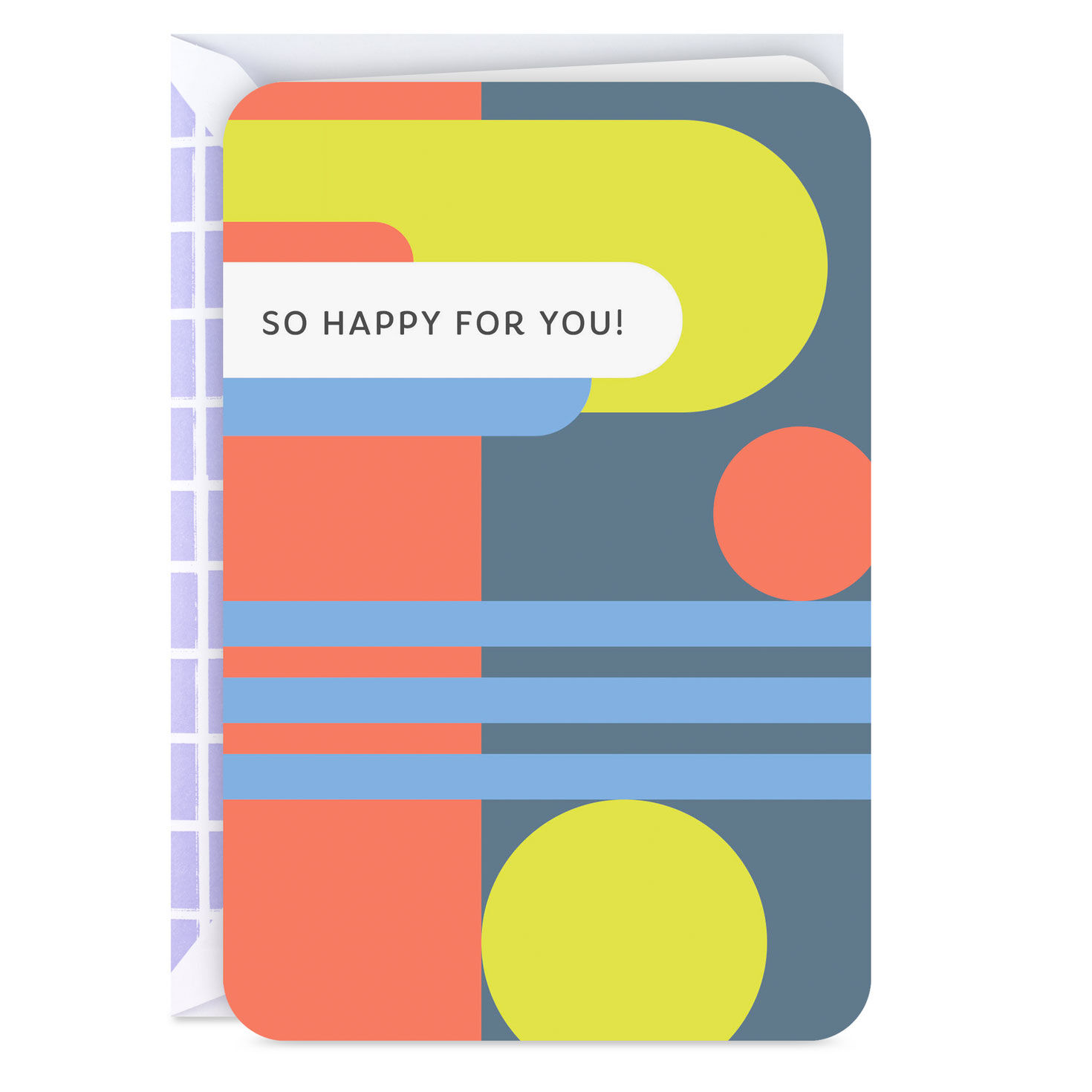 So Happy for You Blank Congratulations Card