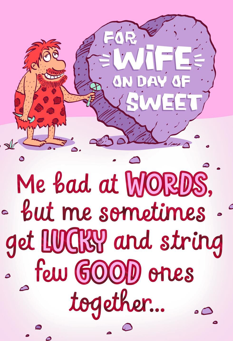 Me Love Big Much Sweetest Day Card for Wife