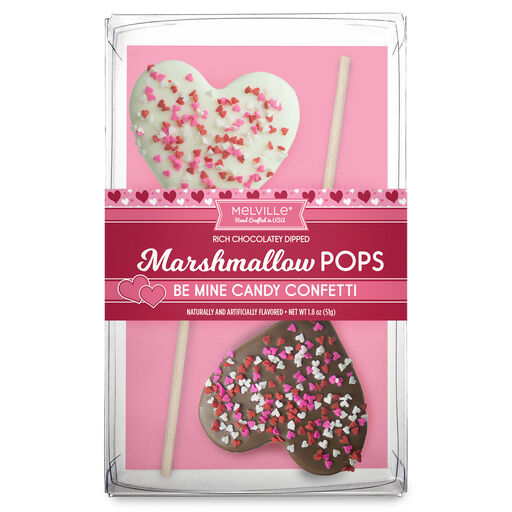 Melville Candy Heart-Shaped Marshmallow Pops, Pack of 2, 