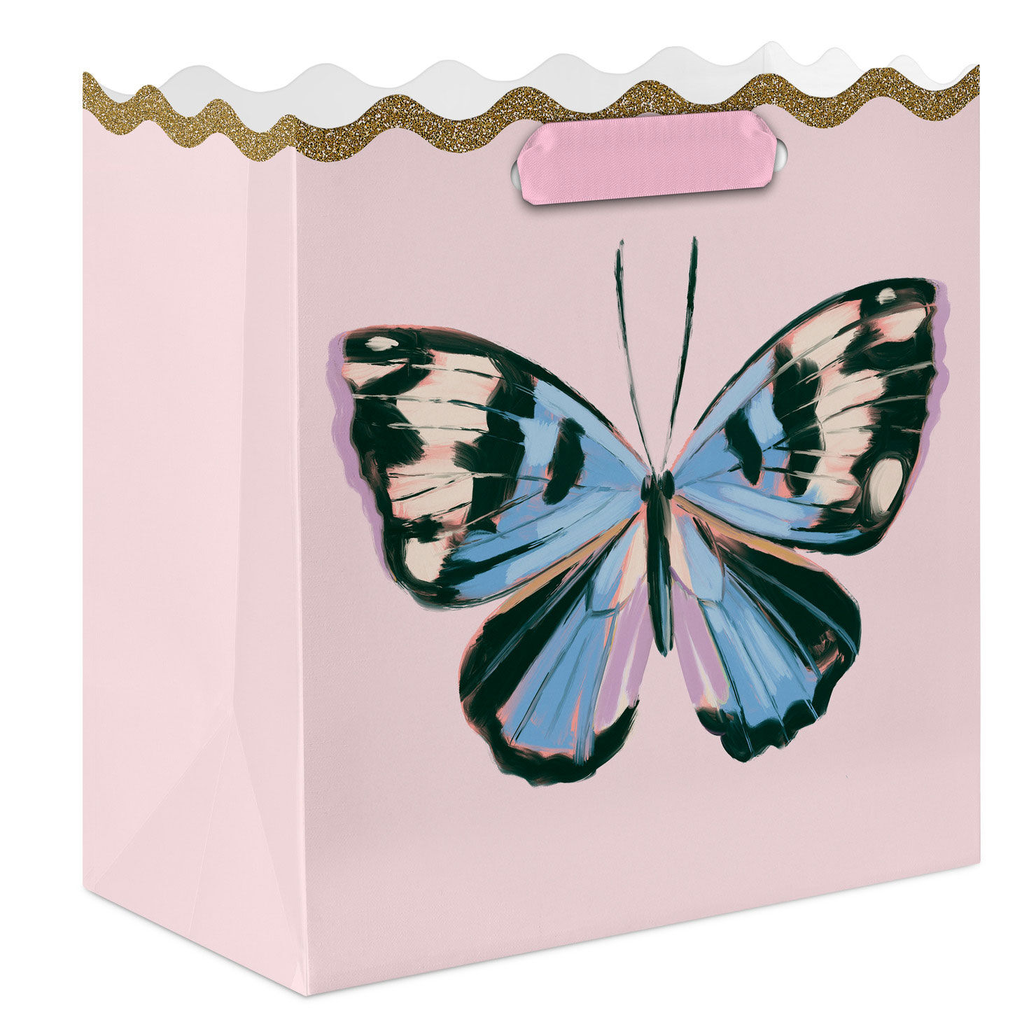 7.7" Lacey Chabert Collection Butterfly on Pink Medium Gift Bag