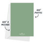 Gold Circle Poinsettias Christmas Photo Card Card back with Envelope indicating personalization image number 3