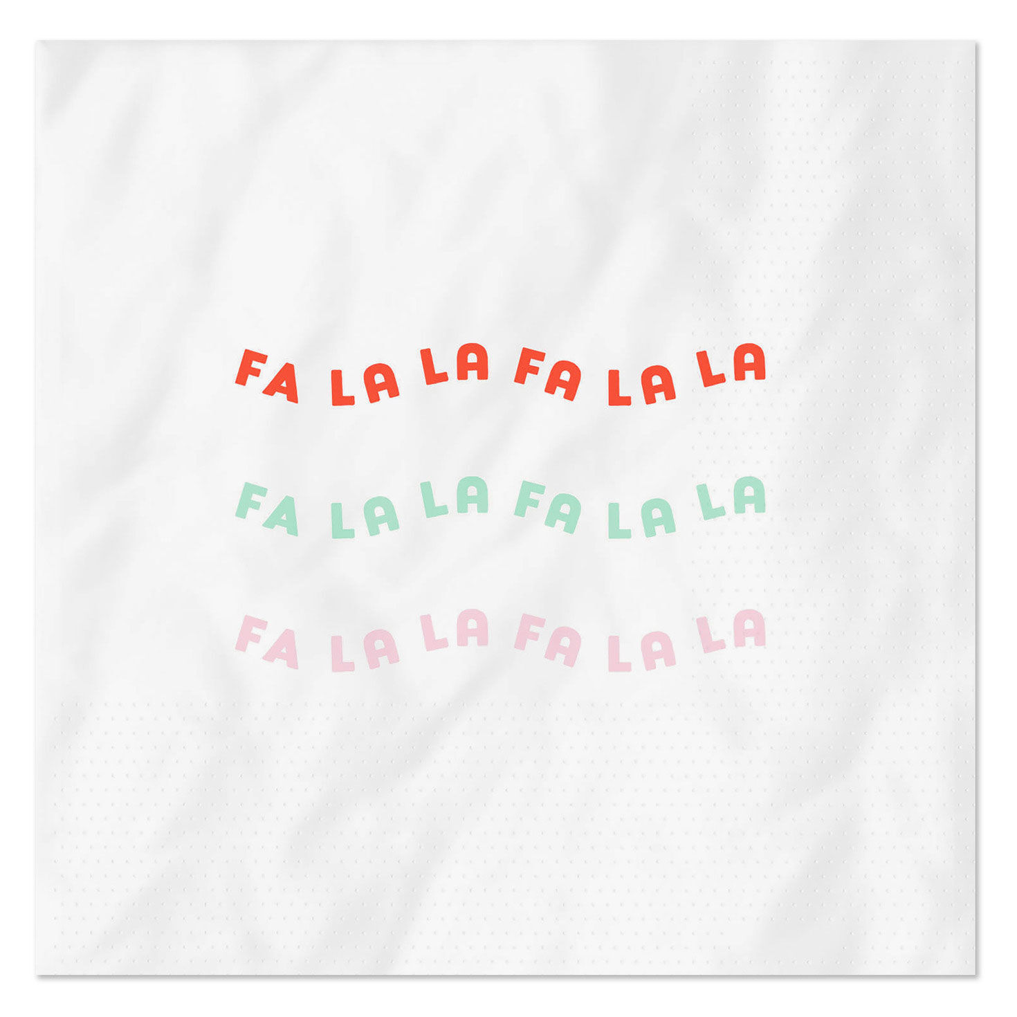“Fa La La” Holiday Cocktail Napkins, Pack of 20