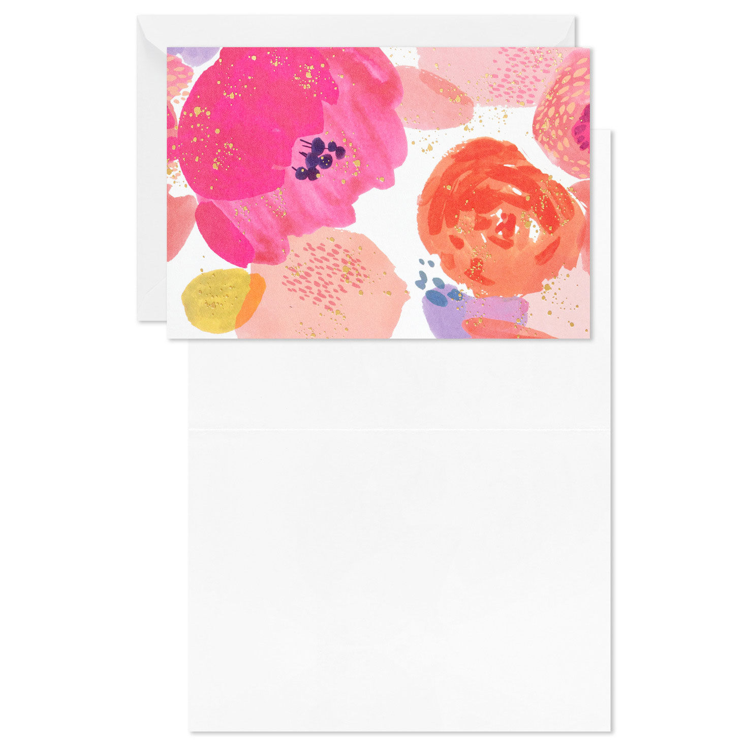 Pretty Pink Floral Assorted Boxed Blank Cards Card Front with open card image number 5