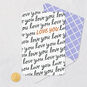 Love You Repeating Script Blank Card Card Front with Envelope and Gold Seal image number 4