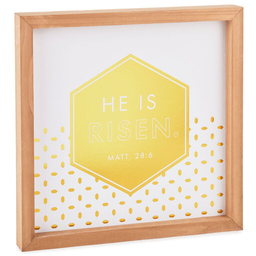 Candace Cameron Bure He Is Risen Wood Quote Sign, 