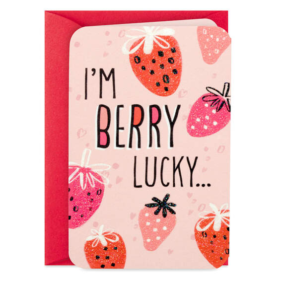 3.25" Mini Berry Lucky to Know You Card, , large image number 3