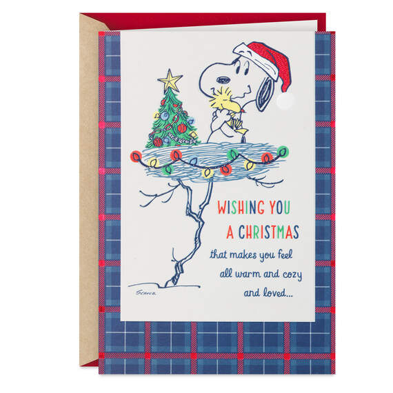 Peanuts® Snoopy Warm, Cozy and Loved Christmas Card