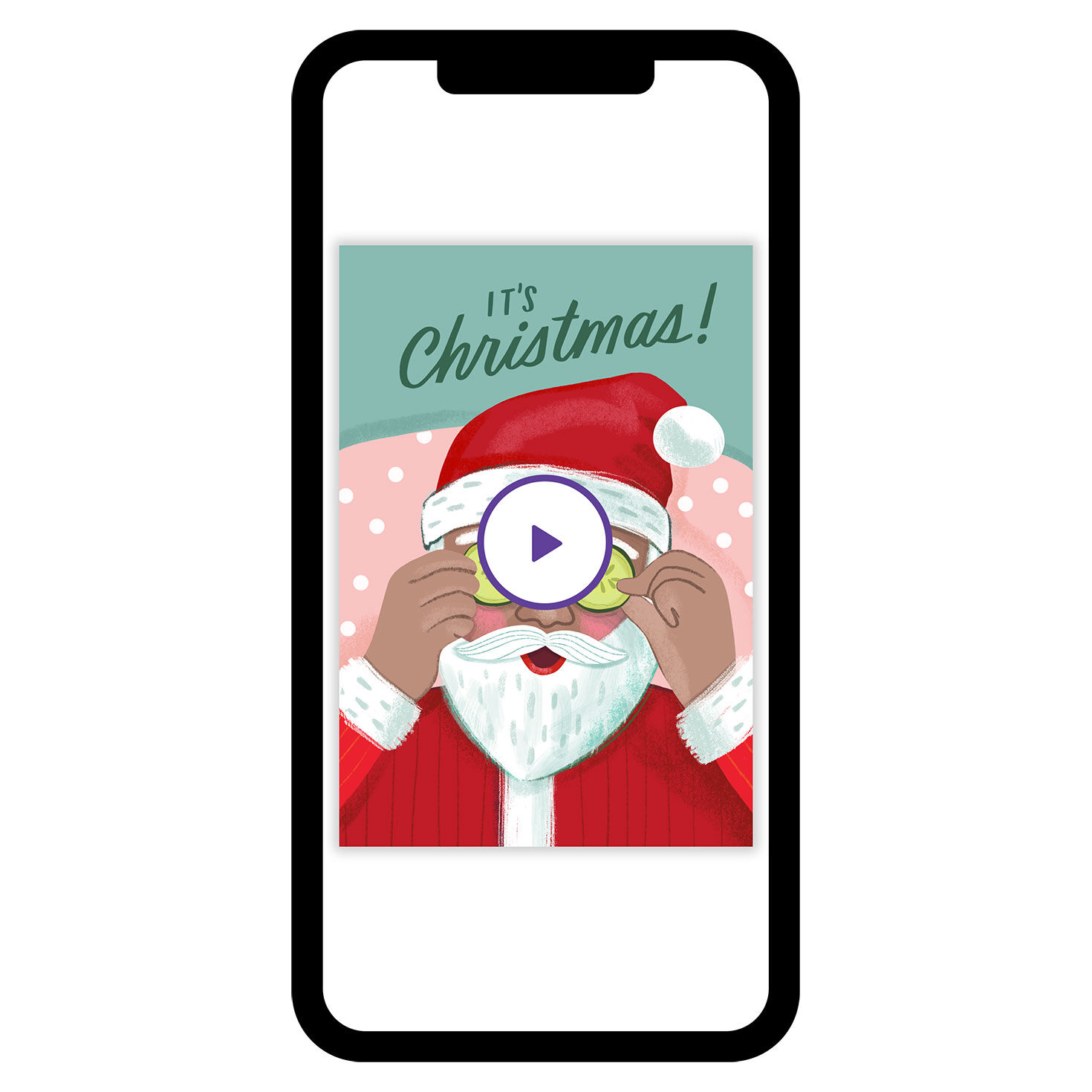 Santa Self-Care Christmas eCard