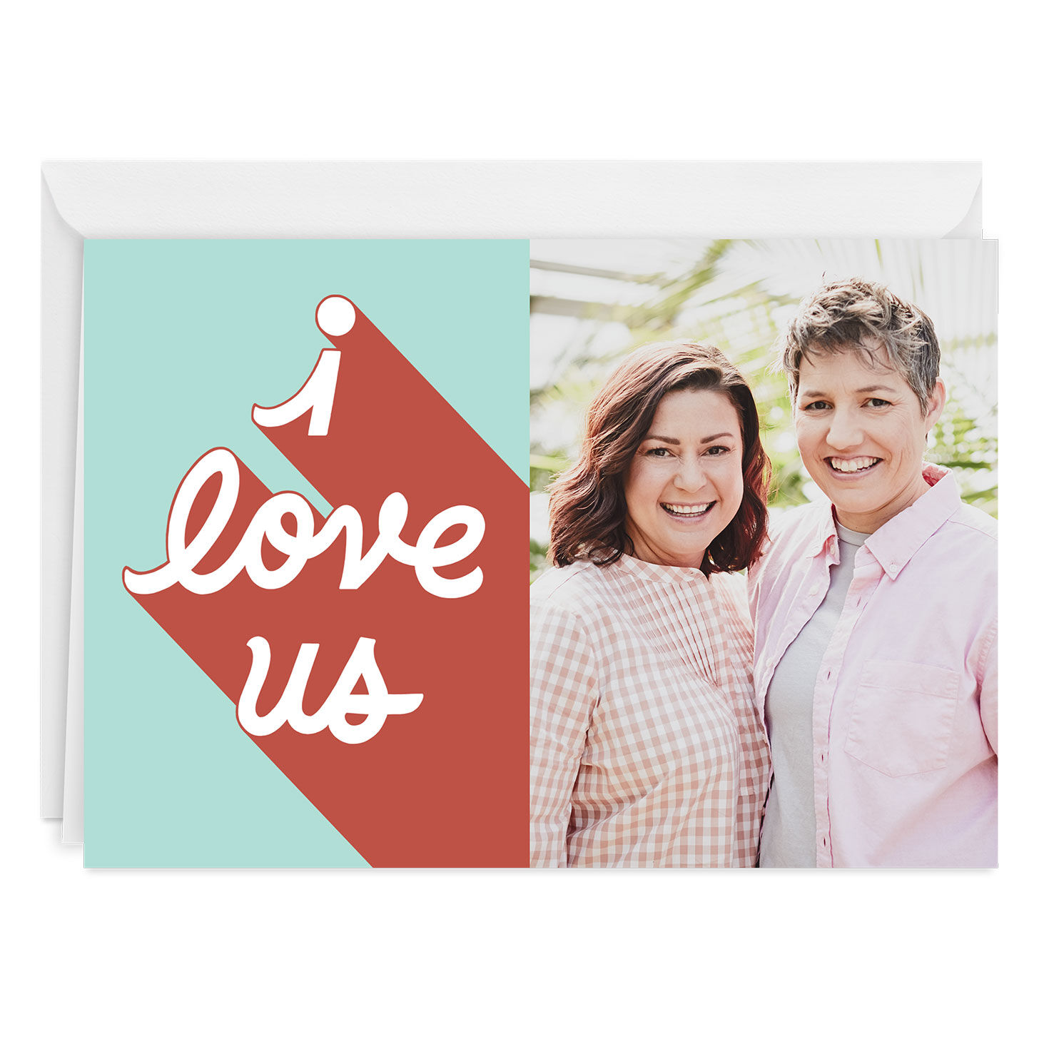 Personalized I Love Us Love Photo Card
