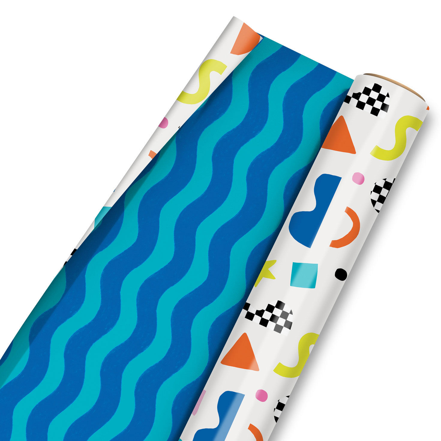 Abstract Neon on Black and Confetti on White Reversible Table Runner, , large image number 4