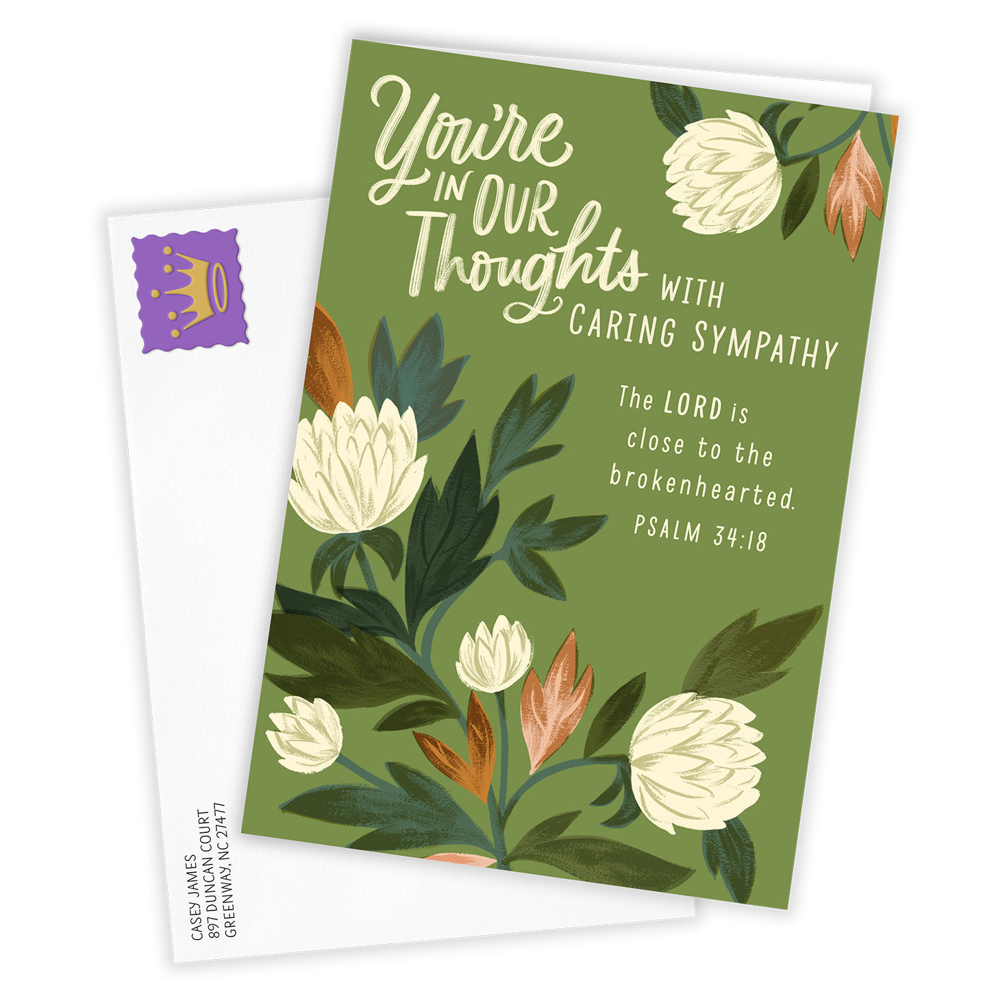 Botanical Blooms Religious Custom Sympathy Card for only USD 4.99 | Hallmark