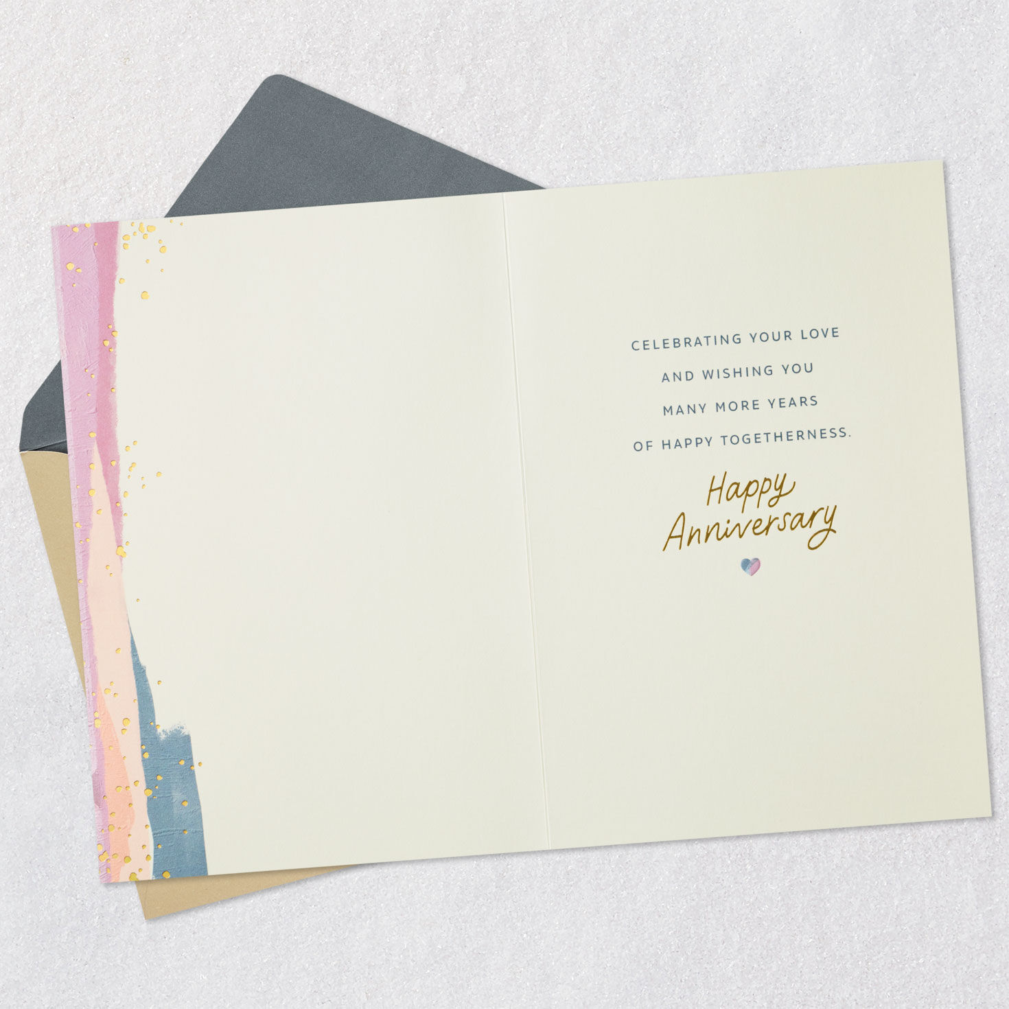 Anniversary Card for Couple Open card with envelope image number 3