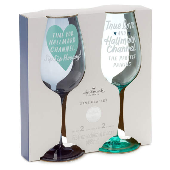 Hallmark Channel Perfect Pairing Acrylic Wine Glasses, Set of 2, , large image number 5