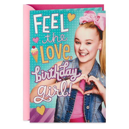 Nickelodeon JoJo Siwa™ Feel the Love, Girl Birthday Card, 