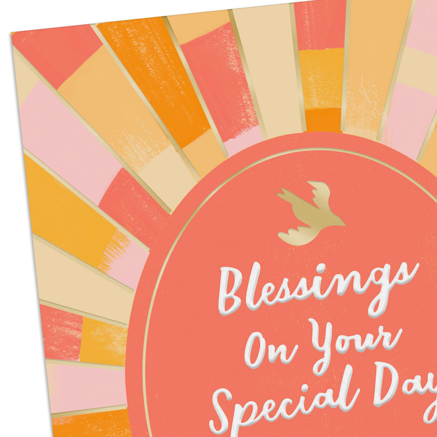 Stained Glass Sun Rays Confirmation Card for Her Card Front Detail image number 5