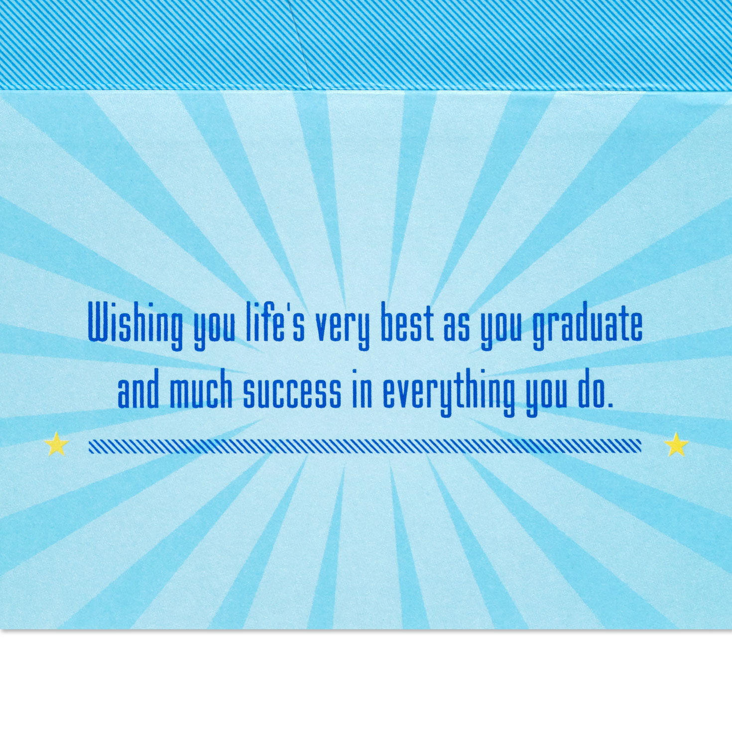 Blue Starburst Graduation Money Holder Card Sentiment image number 2