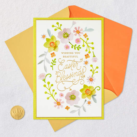 Beautiful Blessings Religious Easter Card, , large image number 6