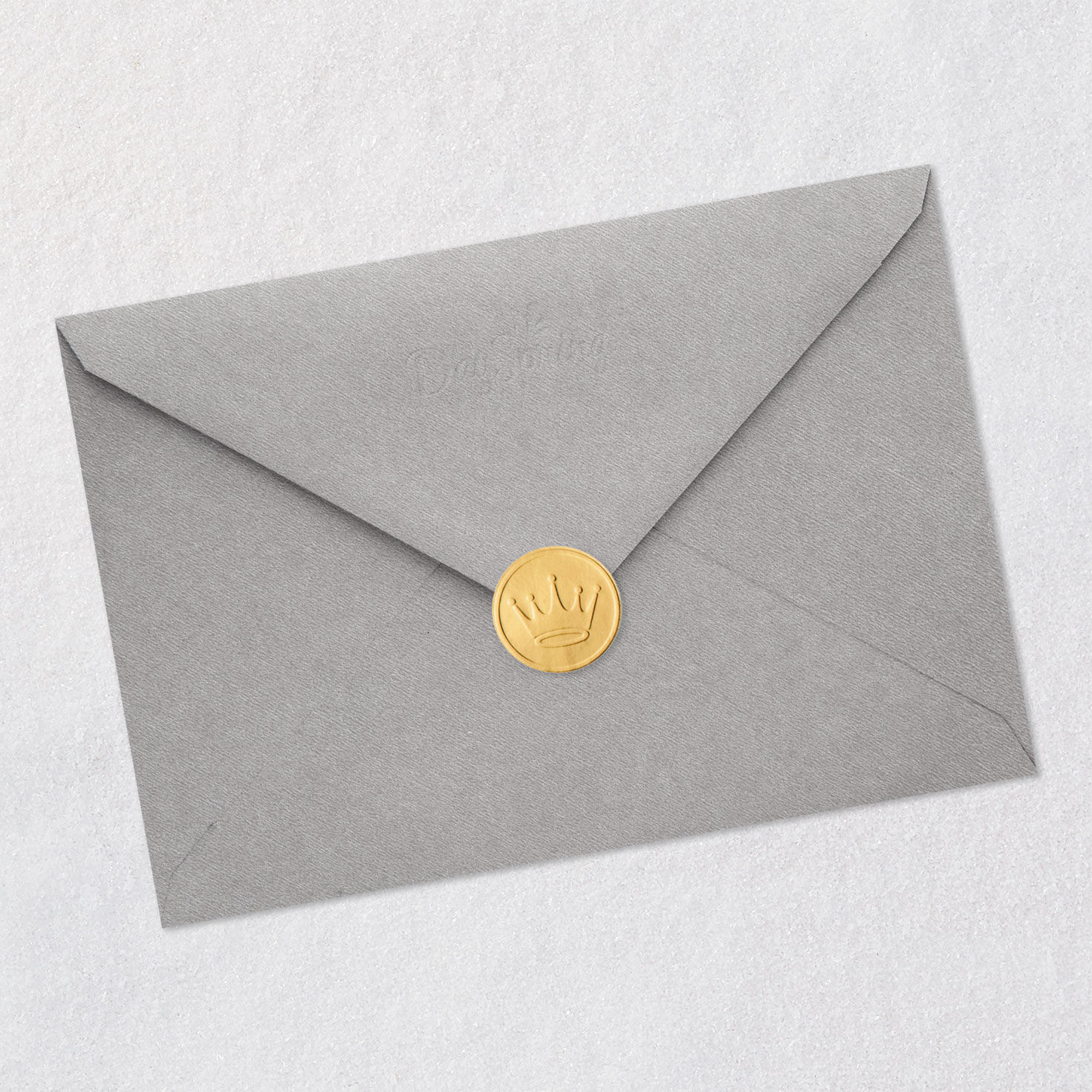 Pink and Gold Flowers Granddaughter Graduation Card Envelope Back with Seal image number 8