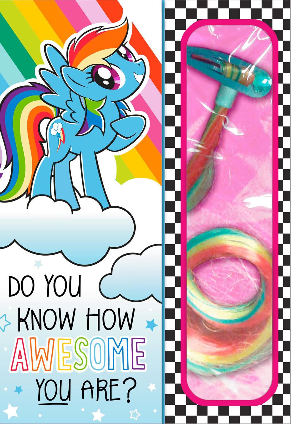 My Little Pony™ Awesomest Birthday Card With Hair Extension Clip