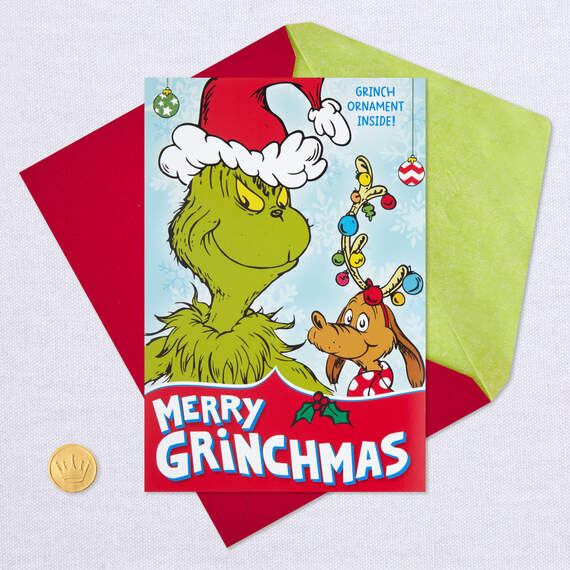 Dr. Seuss's How the Grinch Stole Christmas!™ Christmas Card With Decoration, , large image number 7