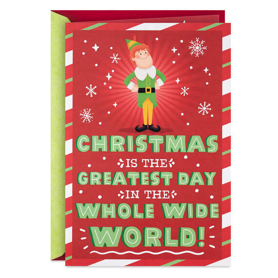 Elf Buddy the Elf™ Greatest Day Pop-Up Christmas Card, , large image number 1