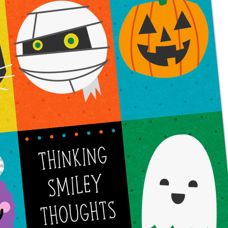 Thinking Smiley Thoughts of You Halloween Card, , large image number 4