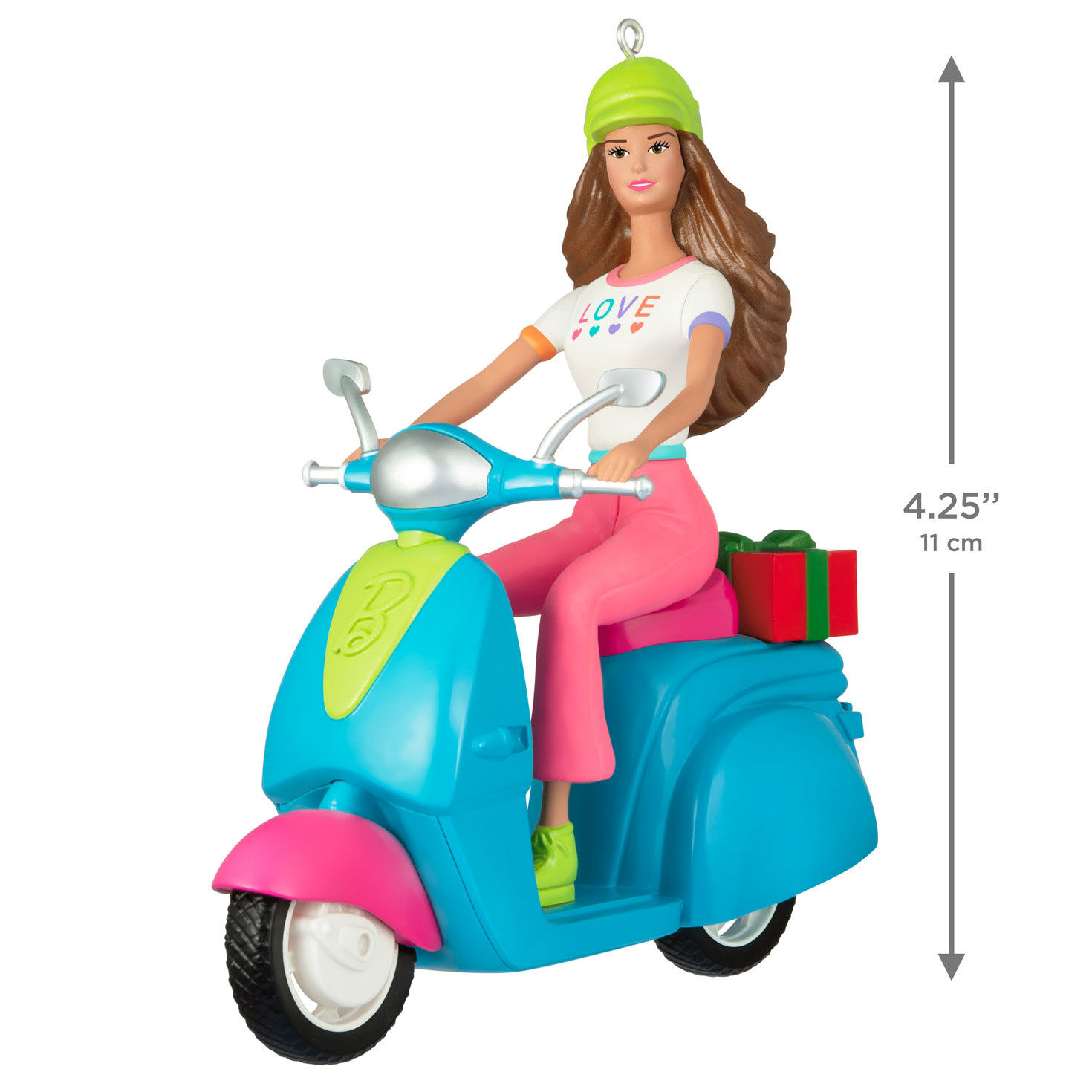 Barbie Doll on Scooter Keepsake Ornament measurement image number 3