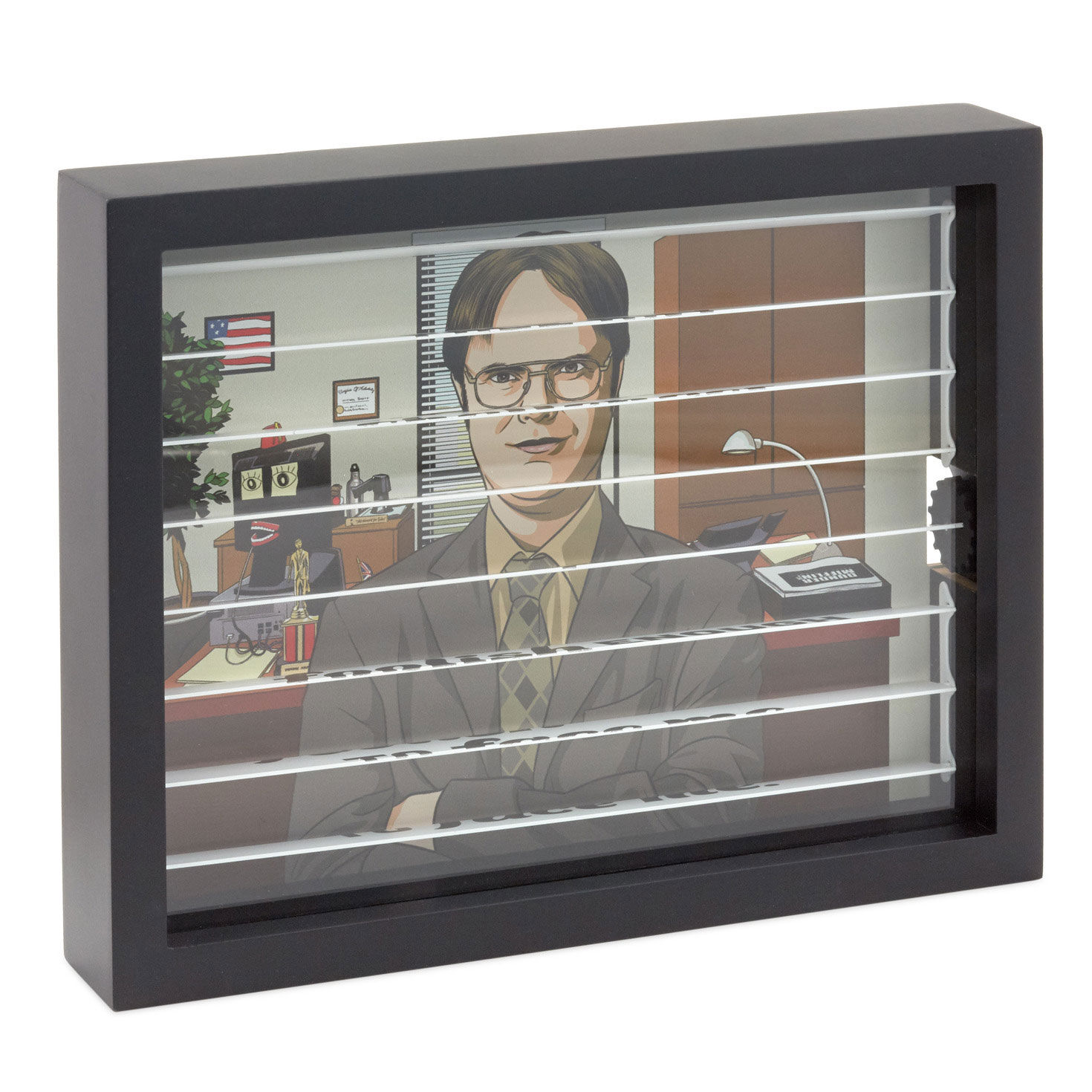 The Office Dwight Schrute Behind Blinds Wall Decor - Plaques &amp; Signs ...