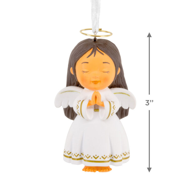 Angel Girl Christmas Ornament Measurement image number 3
