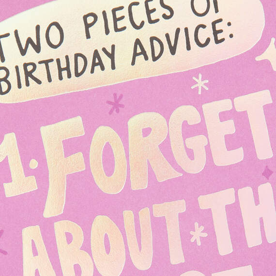 Forget About the Past and the Present Funny Birthday Card, , large image number 4