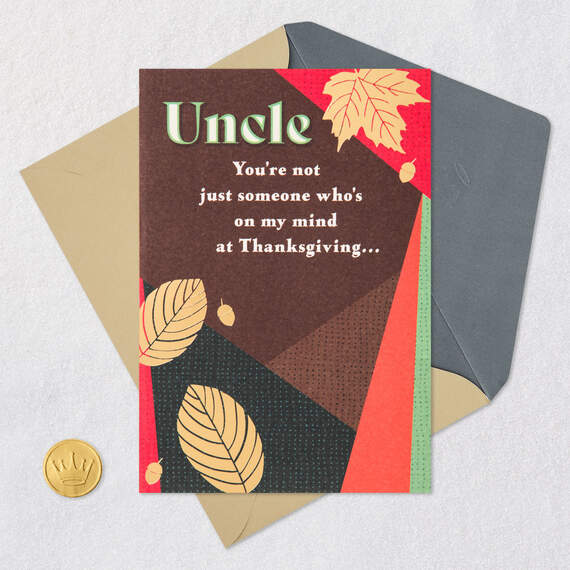 Thankful for You All Year Thanksgiving Card for Uncle, , large image number 5