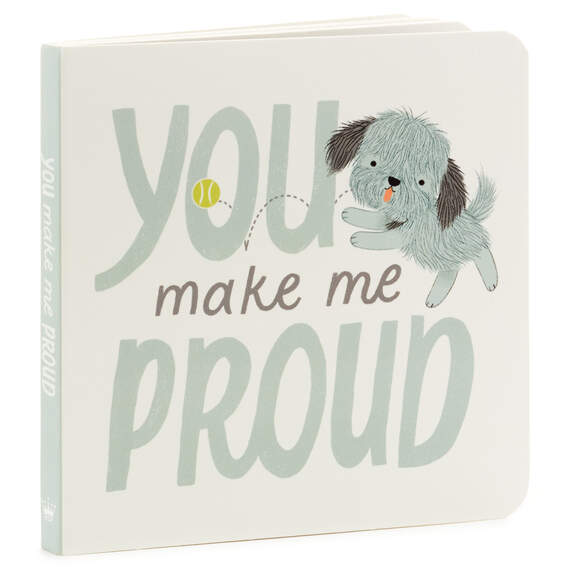 MopTops Shaggy Dog Stuffed Animal With You Make Me Proud Board Book, , large image number 4