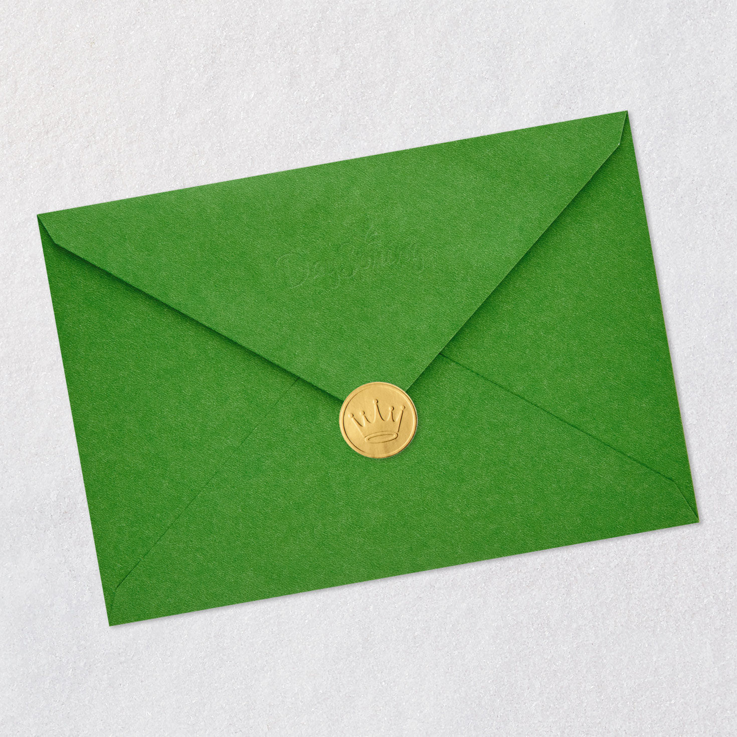 Red Snowflake Religious Christmas Card for Parents Envelope Back with Seal image number 8