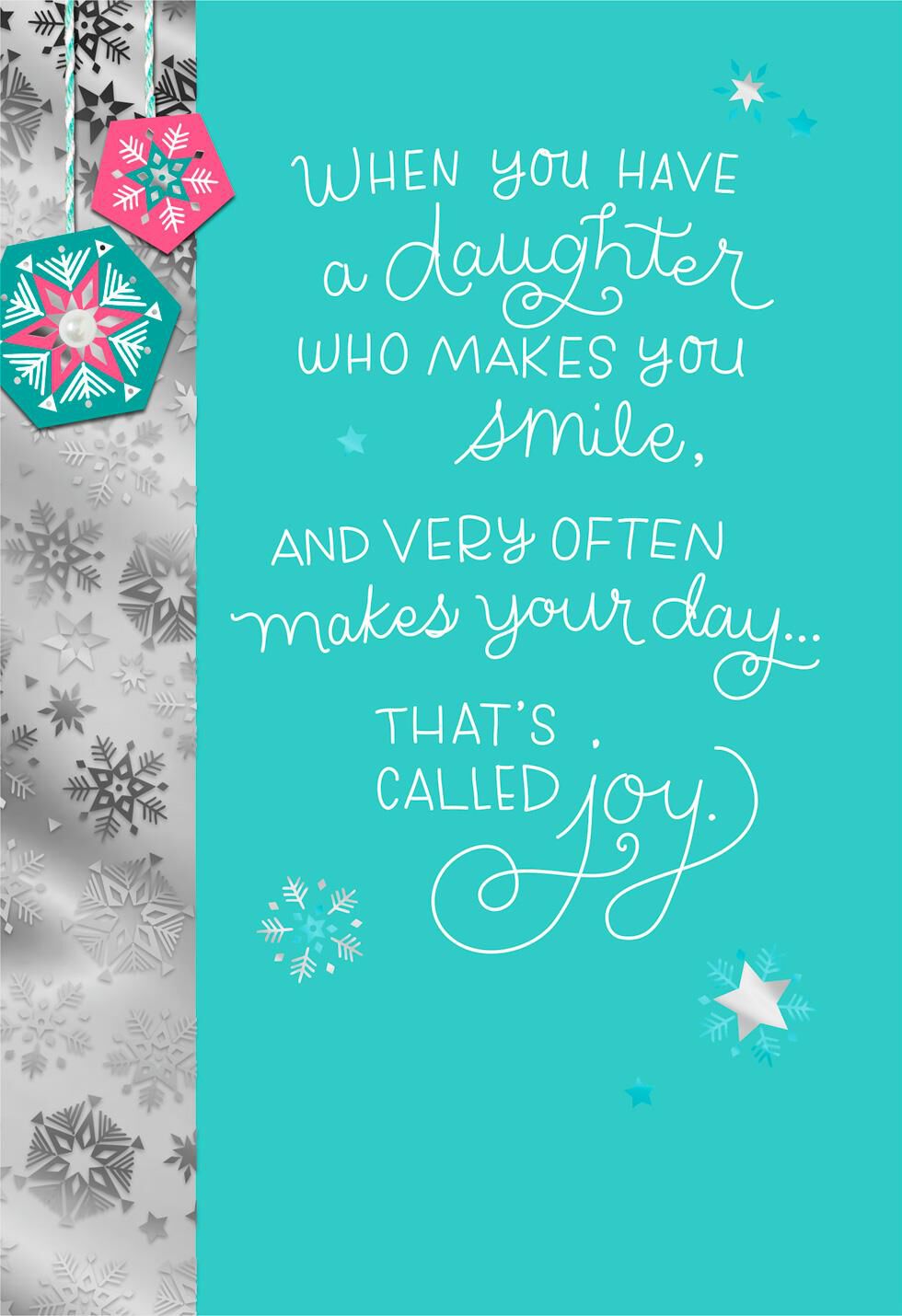 That's Called Love Christmas Card for Daughter