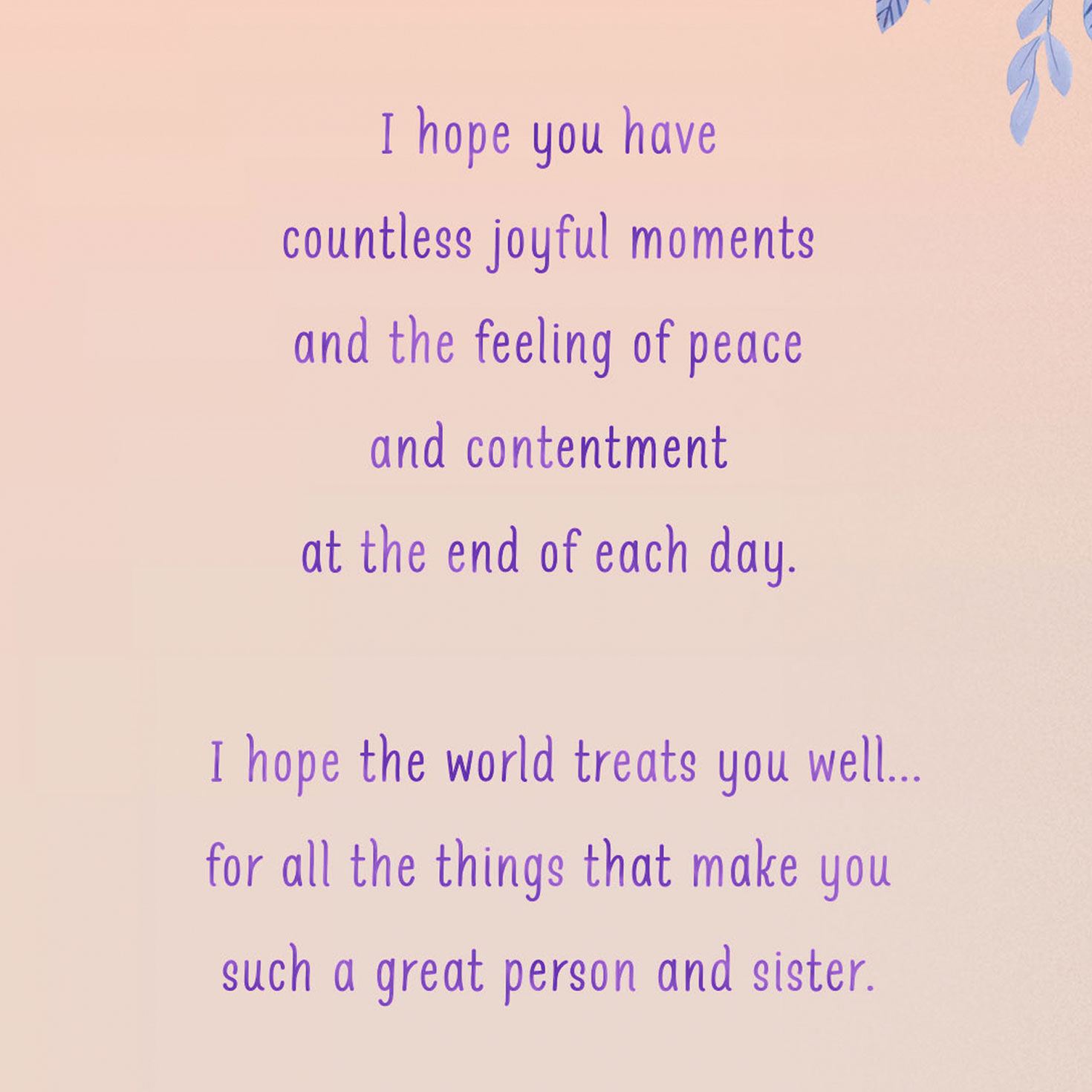 You Deserve Everything You Wish For Birthday Card for Sister for only USD 4.59 | Hallmark