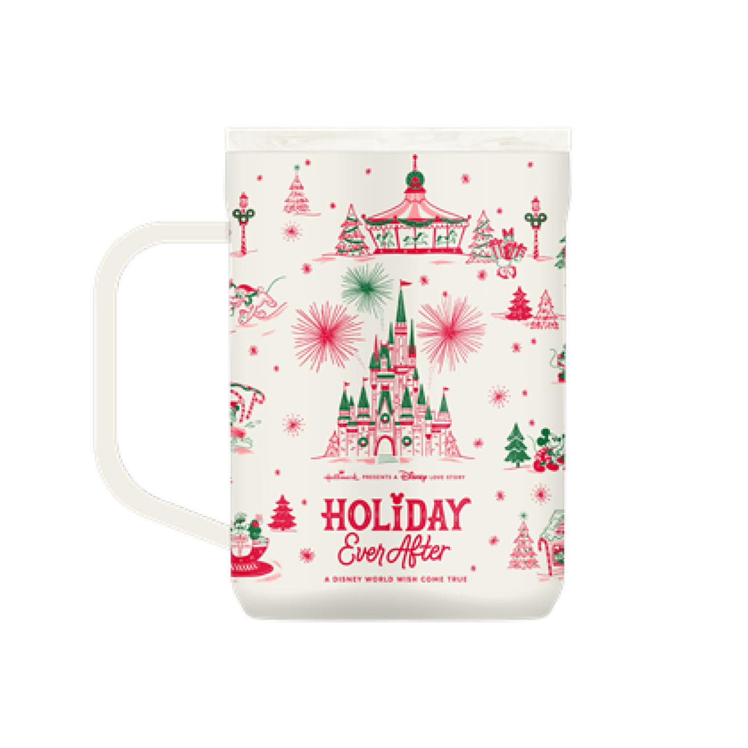 Hallmark x Disney Holiday Ever After Corkcicle Stainless Steel Mug, 16 oz.