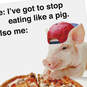 Pig Out Funny Birthday Card, , large image number 4