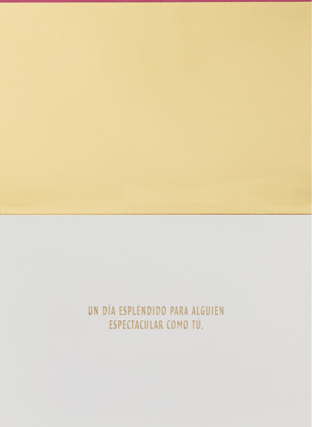 Hermosa Spanish Language Birthday Card