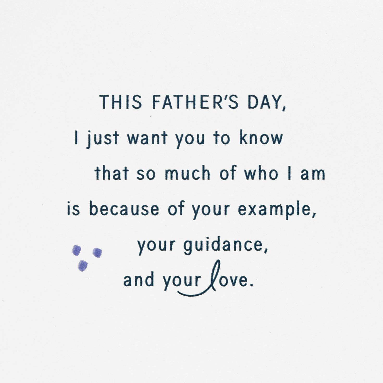 Lettering on Blue Dad Father's Day Card From Daughter Sentiment image number 2