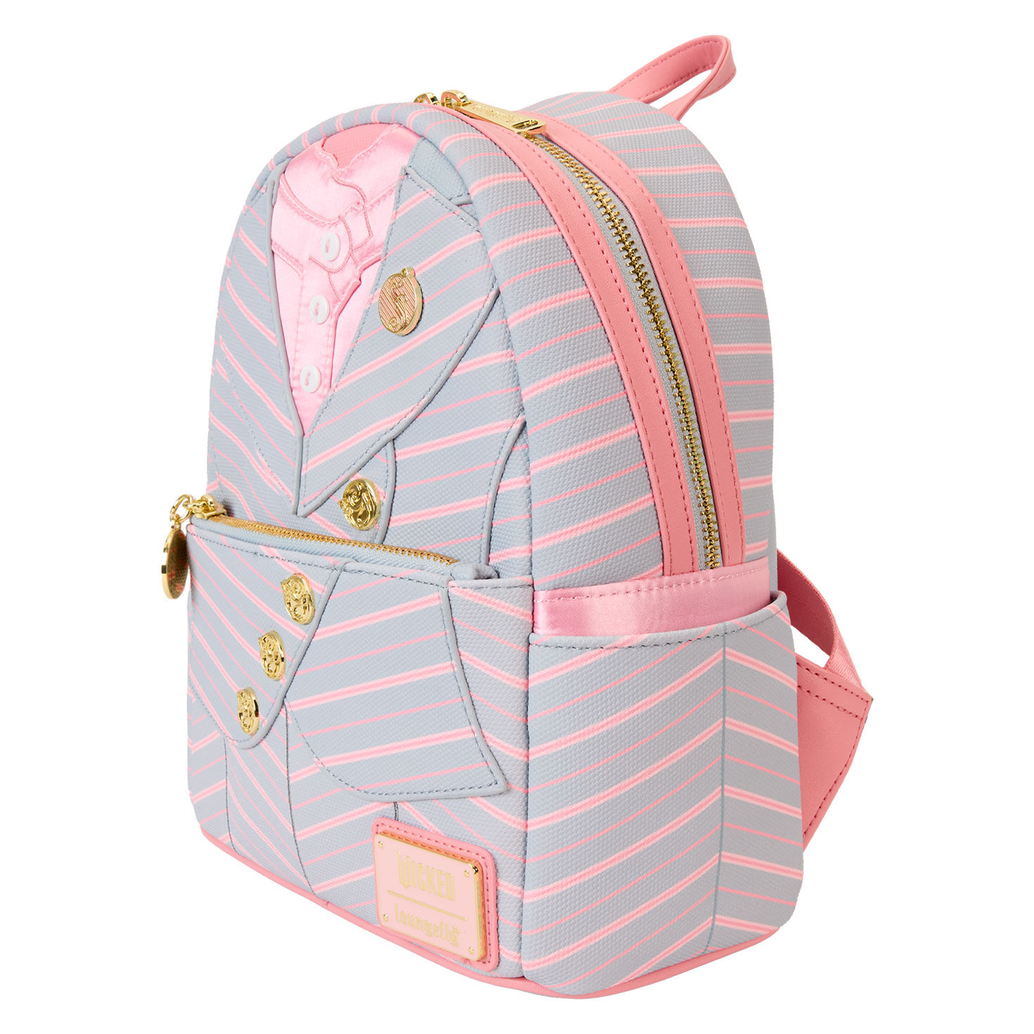 Loungefly Wicked Glinda Striped Mini Backpack  image number 2