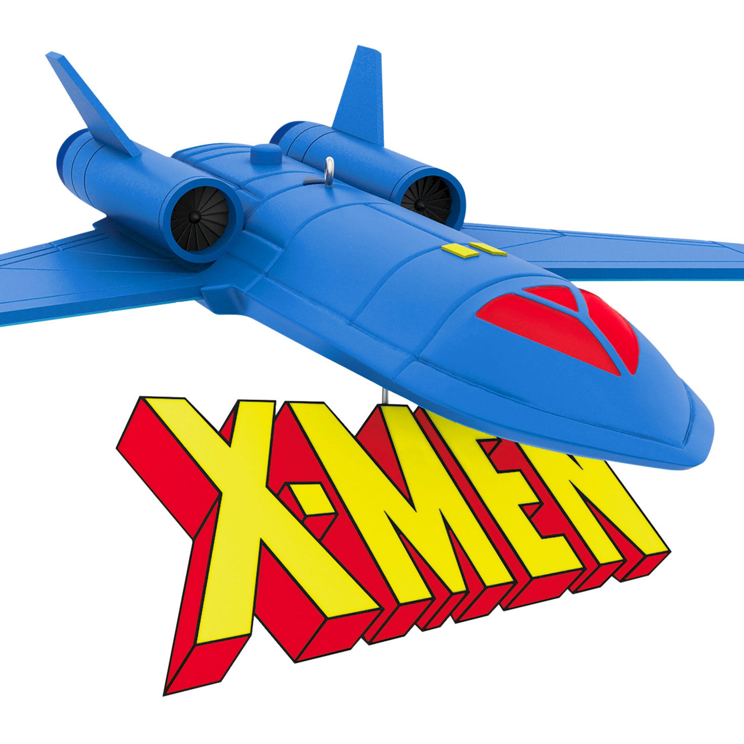 X-Men &rsquo;97 Blue Spaceship Keepsake Ornament upclose view image number 5