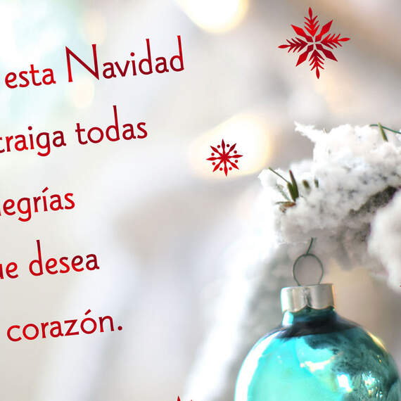 All the Joys Spanish-Language Christmas Card for Granddaughter ...