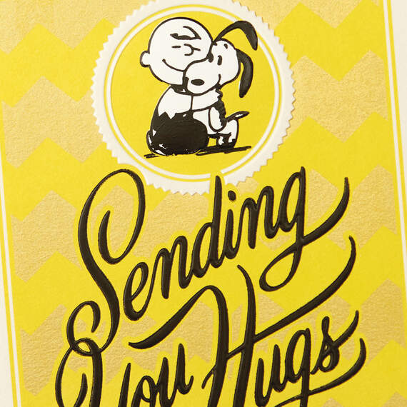 Peanuts® Charlie Brown and Snoopy Sending Hugs Get Well Card, , large image number 4