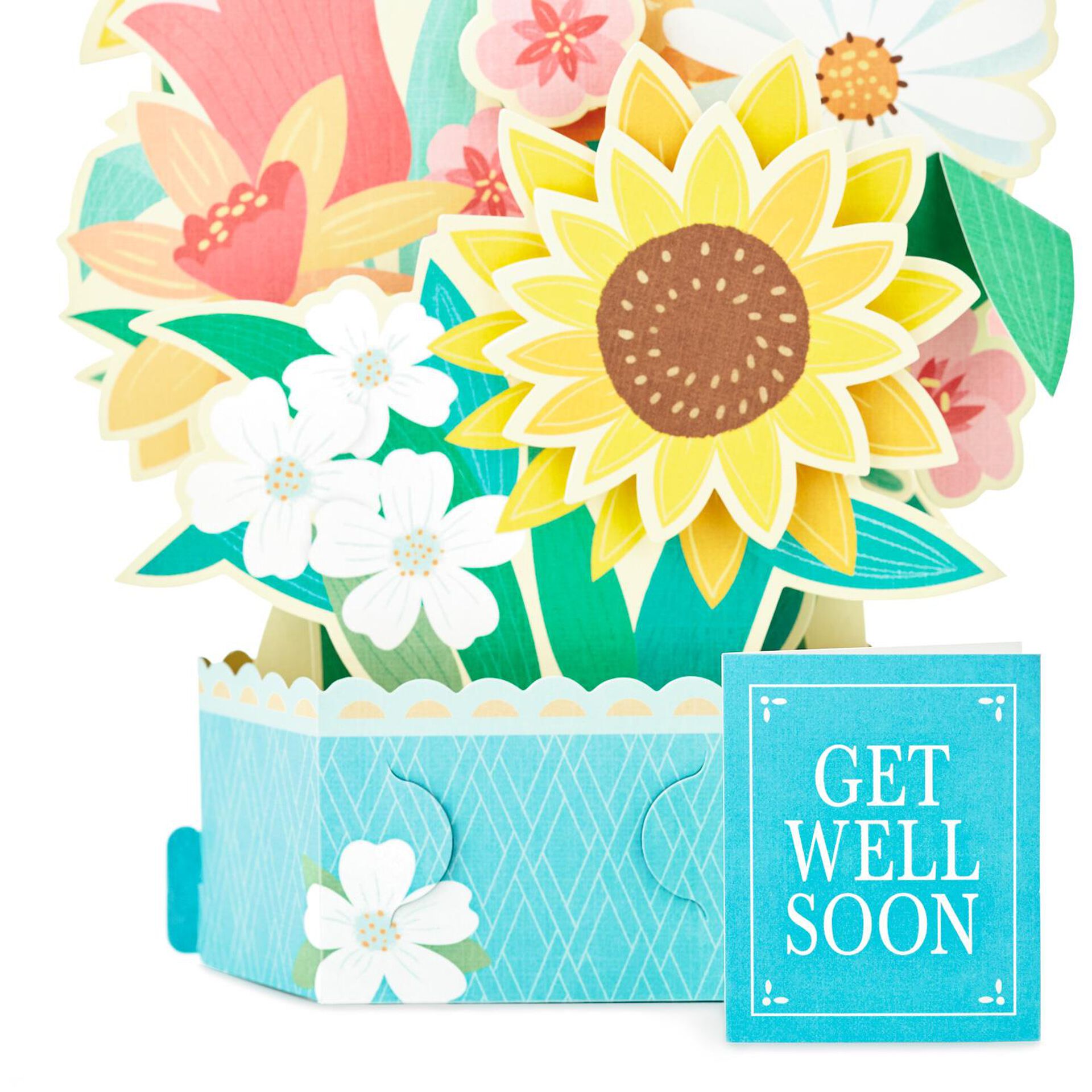 Sunflower Bouquet Pop Up Get Well Card - Greeting Cards - Hallmark