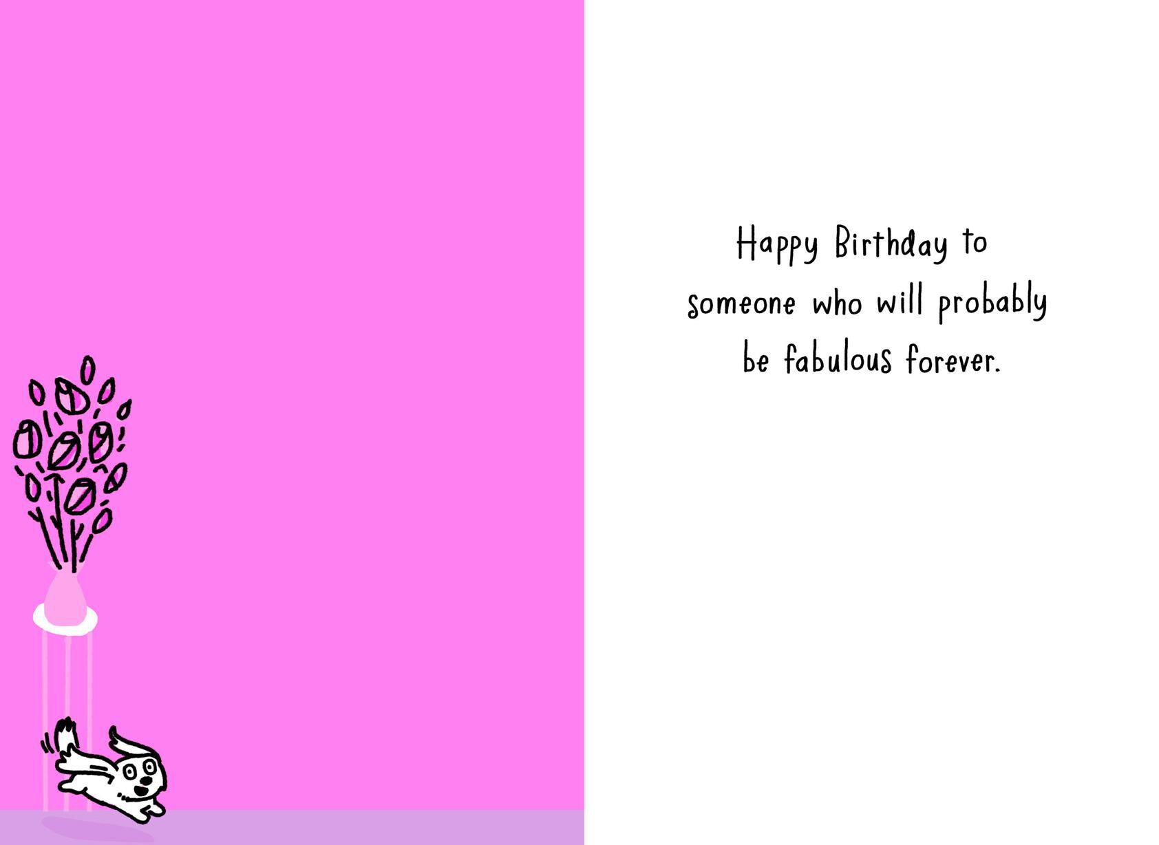 Fabulous Forever Birthday Card