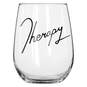 Black Therapy Stemless Wine Glass, 17 oz., , large image number 1