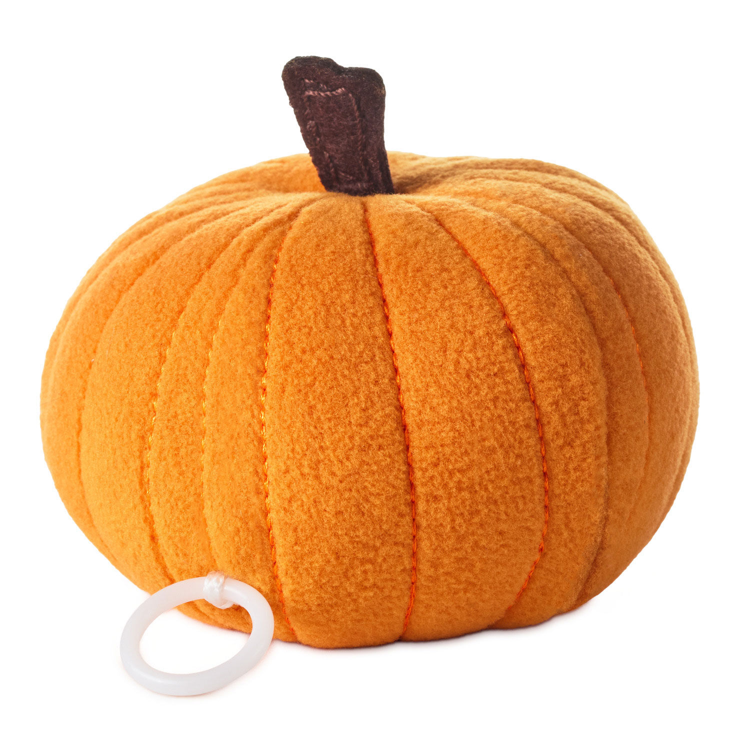 Plush Pumpkin Pull-String Toy back image number 2