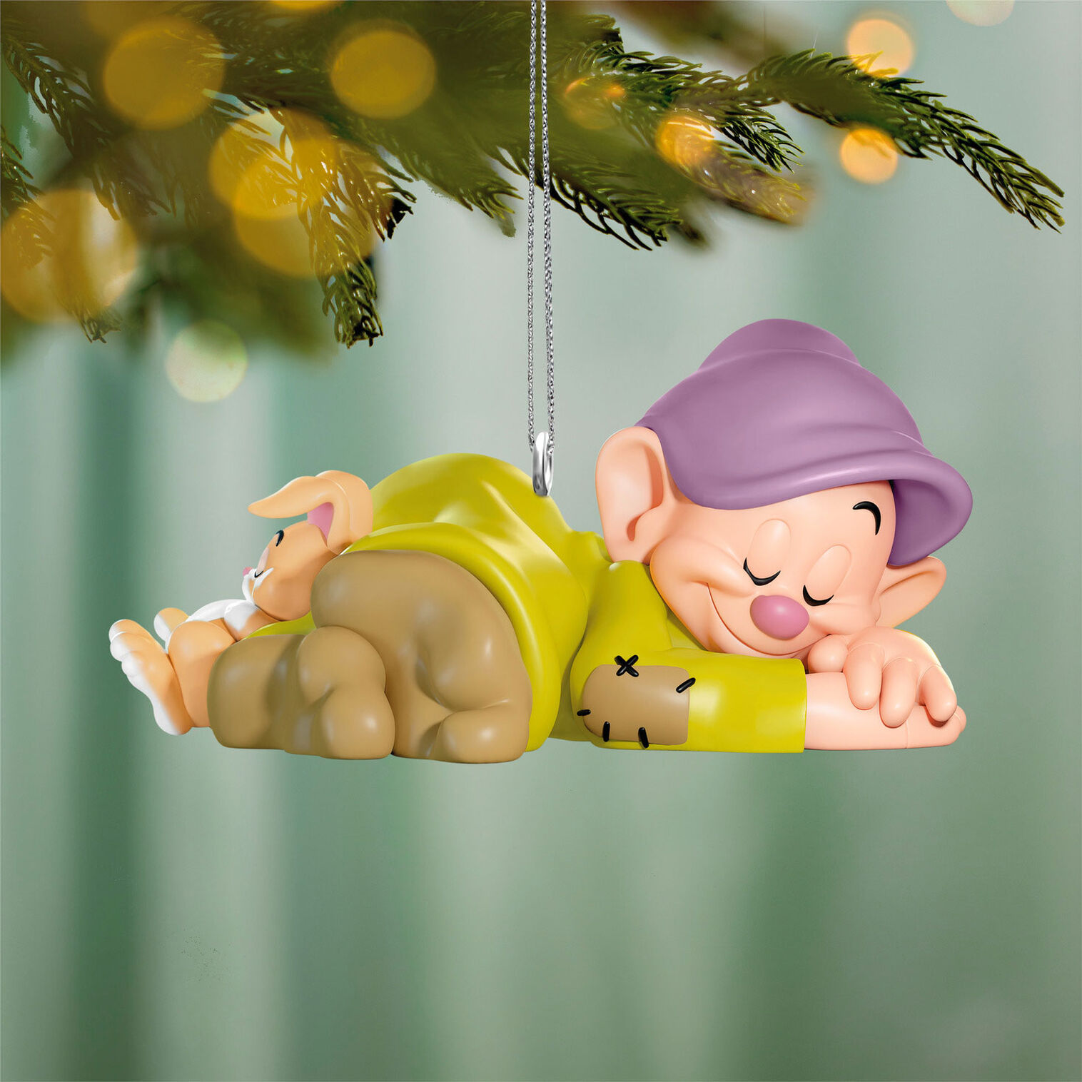 Disney Snow White and the Seven Dwarfs Dozing Dopey Ornament,