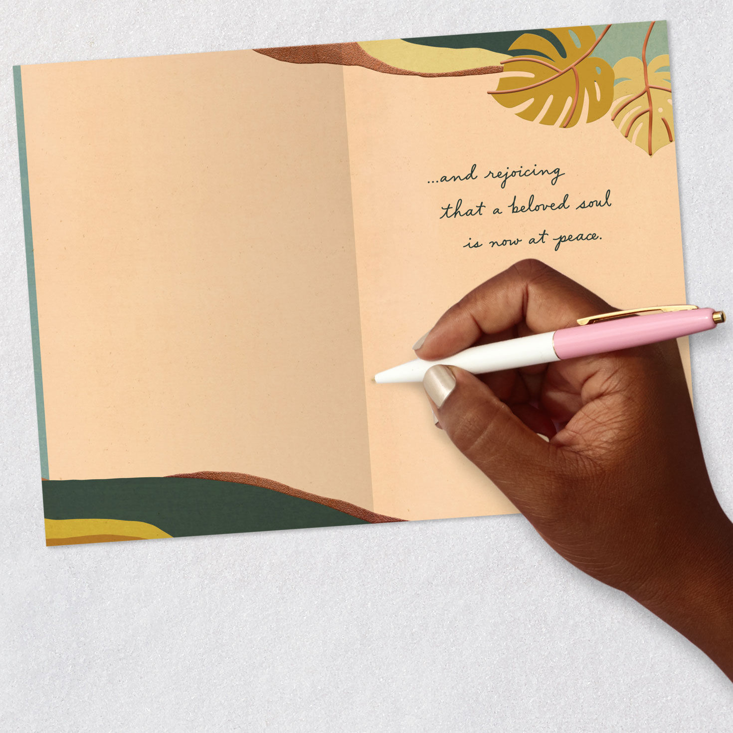 As You Grieve a Beloved Soul Sympathy Card, , large image number 6